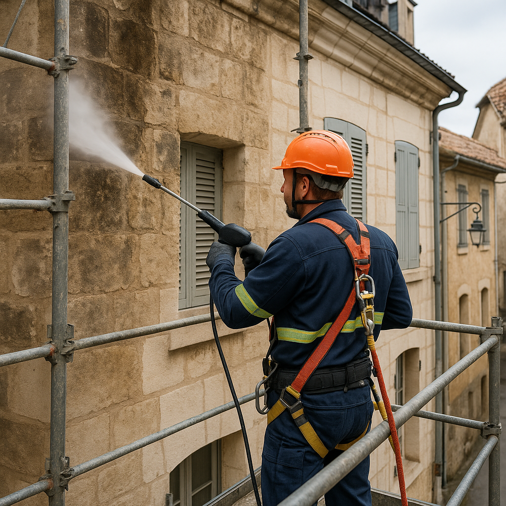 Nettoyage de façades, toitures, gouttières et espaces extérieurs